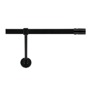 Gordijnroede Cylinder Matzwart 30mm