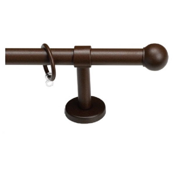 gordijnroedes roestbruin