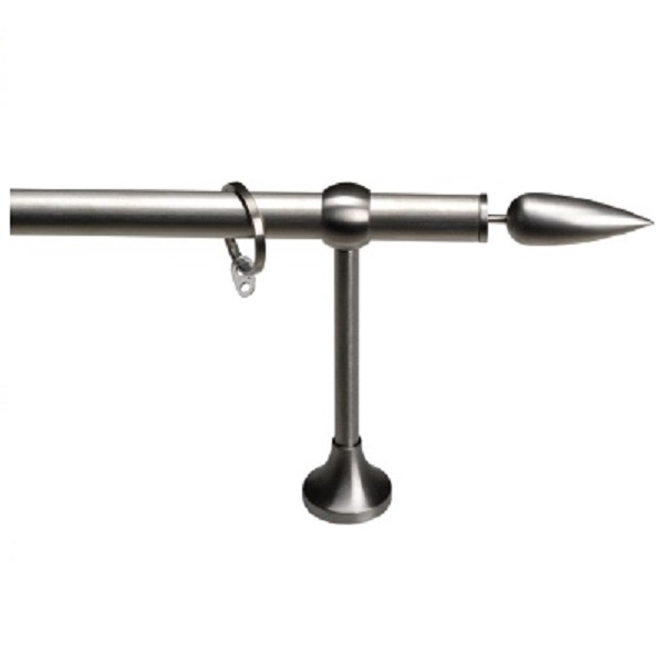 zilvere gordijnroedes