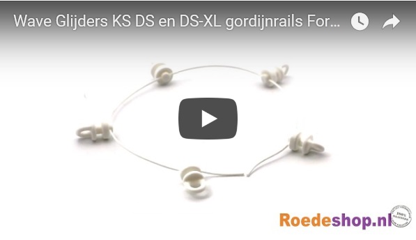 Wave glijders Wit 8 en 6 cm afstand